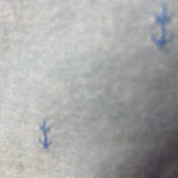 IZOD SPORTFLEX BREEZE OXFORD SHORT MENS SIZE 34” x 9.5” LIGHT BLUE WITH ANCHORS - Picture 13 of 15